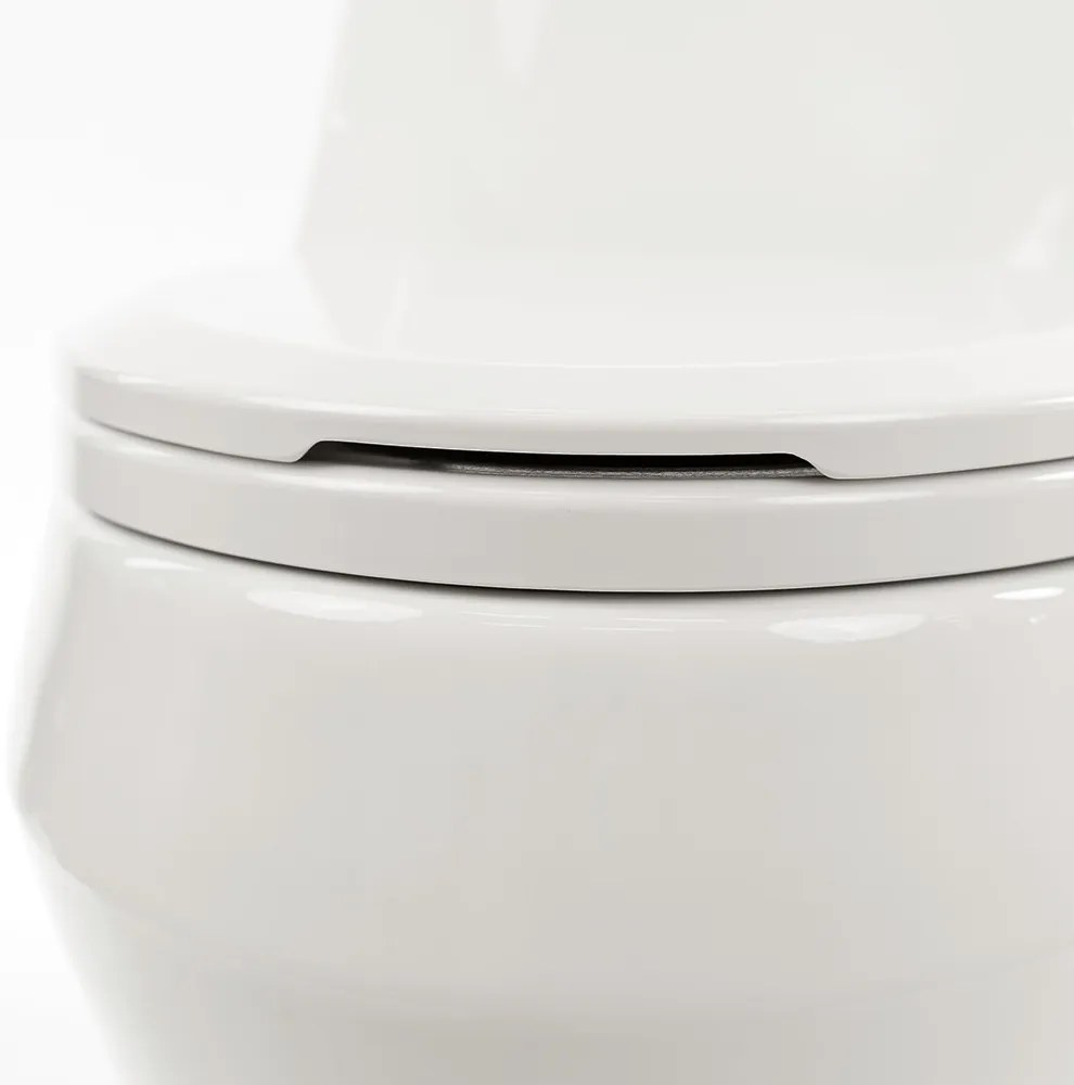 Vas de toaletă Coral Monobloc cu evacuare inferioară