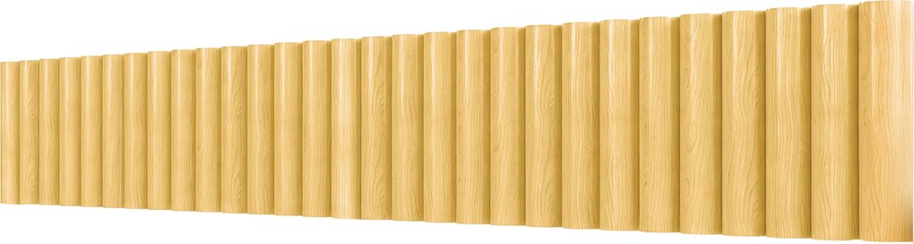 Outsunny Gard de grădină Gard din lemn 176 cm x 30 cm Panouri de gard Gard pentru câini pentru grădină straturi de flori Barieră pentru animale | Aosom Romania