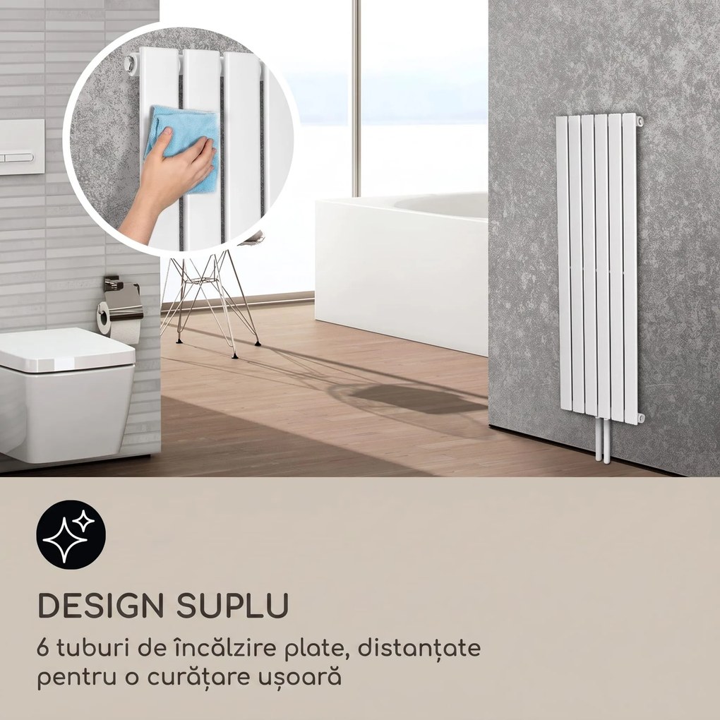Blumfeldt Ontario 120x45 radiator 1/2" racord lateral instalare pe perete 485 W