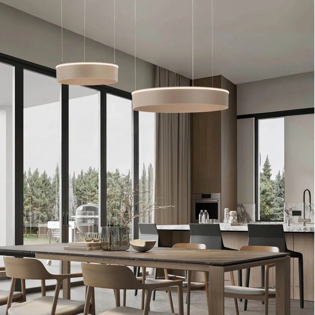 Lustra LED design circular OLIVIA bej