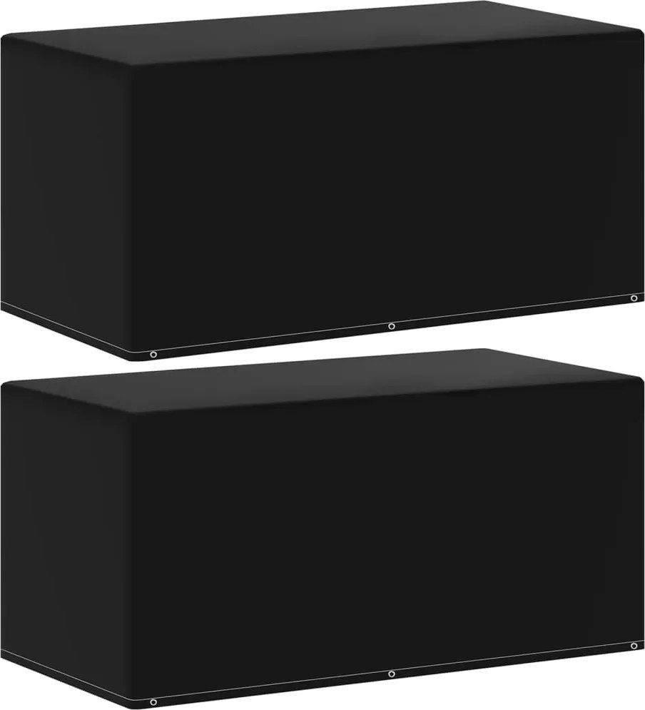 vidaXL Huse mobilier de grădină, 2 buc., 6 ocheți, 160x80x75 cm