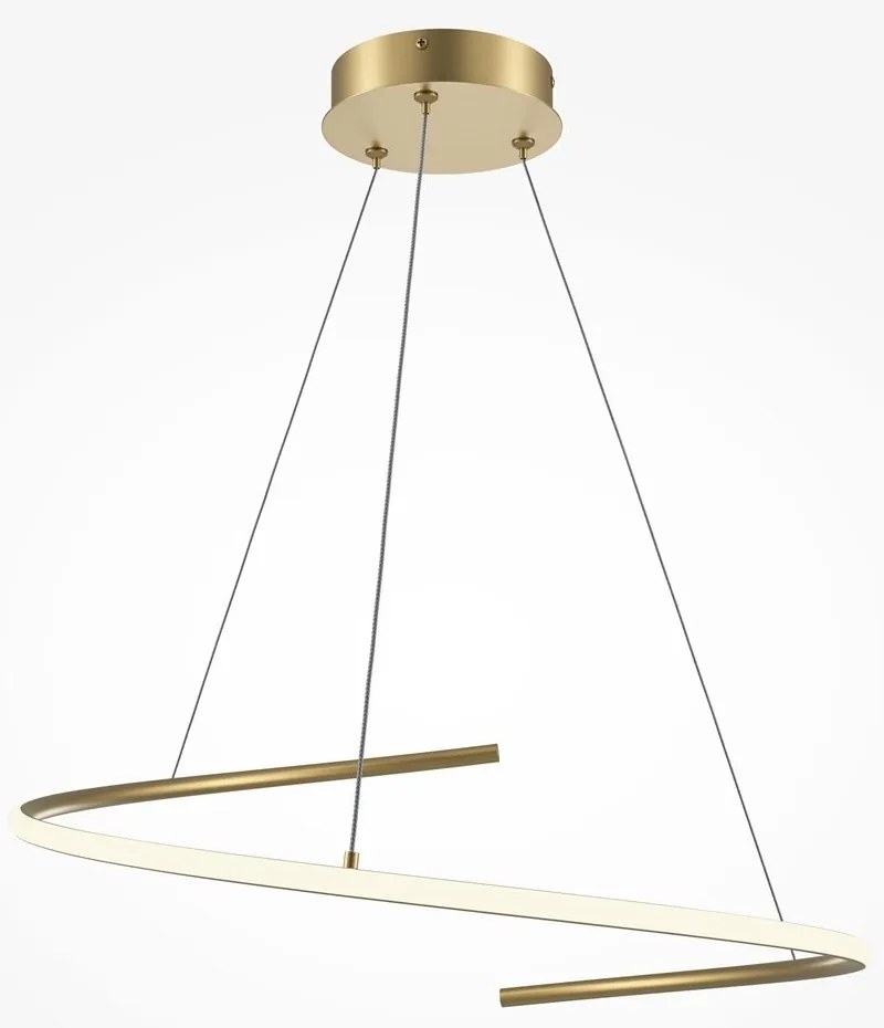 Lustra LED suspendata design circular Curve alama