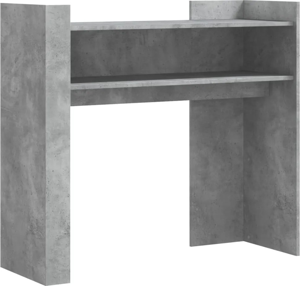 vidaXL Masă consolă, gri beton, 100x35x90 cm, lemn prelucrat