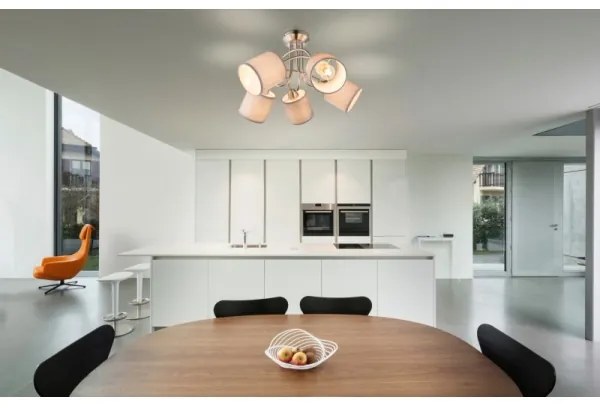 Lustră aplicată Globo 15185-5D PACO 5xE14/25W/230V