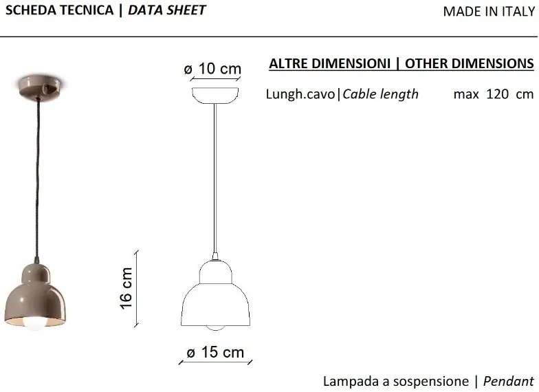 Pendul ceramic design italian realizat manual BERIMBAU Large