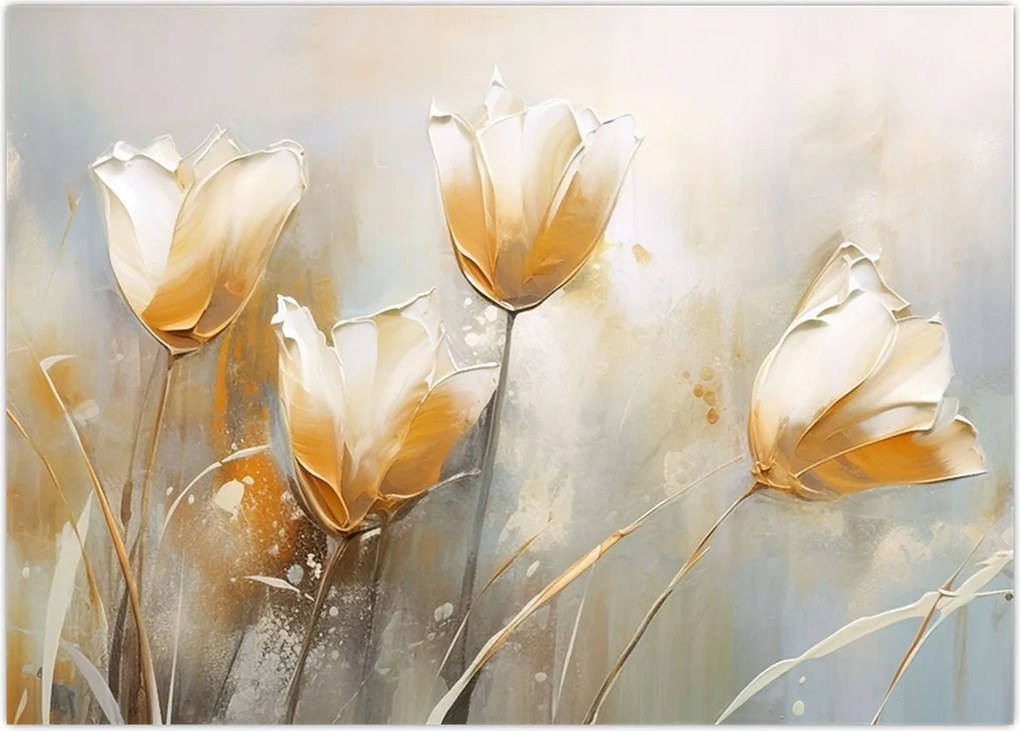 Tablou - Pictura de lalele (70x50 cm)