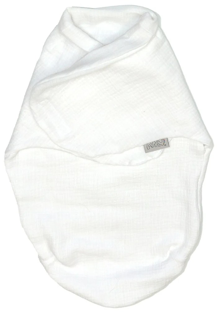 Sistem de infasare Bumbac Muslin, Inchidere Velcro, Baby swaddle, Puzzle Alb, Amy