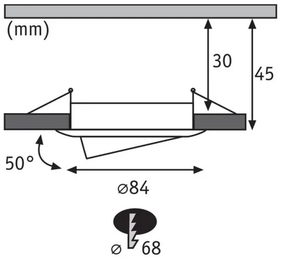SET 3x corp de iluminat încastrat dimabil pentru baie Paulmann 93940 LED RGBW/2W IP23 230V