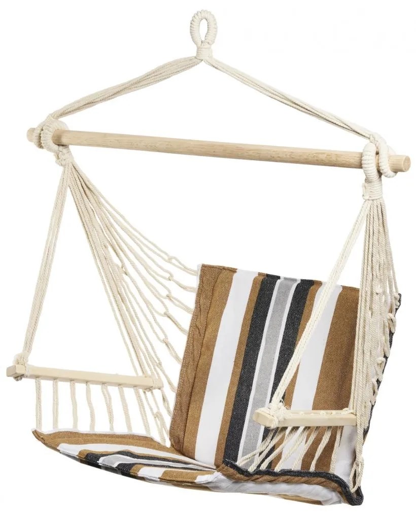 HR HAMAC SUSPENDAT BLK&BROWN STRIPE94X50