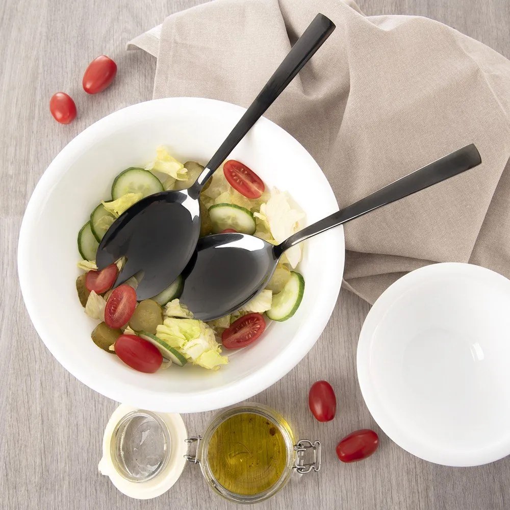 Tacâm pentru salată din oțel inoxidabil Black – Orion