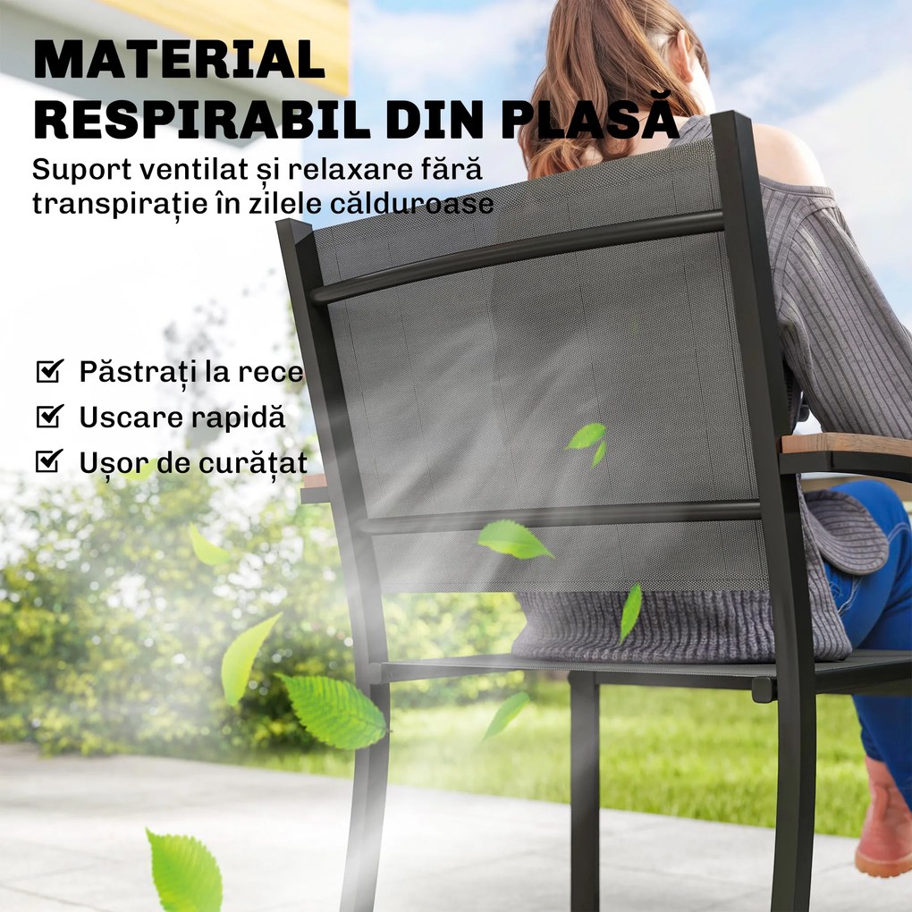 Outsunny fotoliu textilenă terasă | Aosom Romania