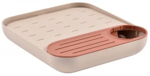 Suport pentru uscarea biberoanelor Beaba bej/portocaliu