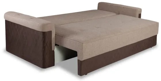 Canapea Extensibila Torino Lift Cu Lada Maro, 233 X 72 X 92 Cm