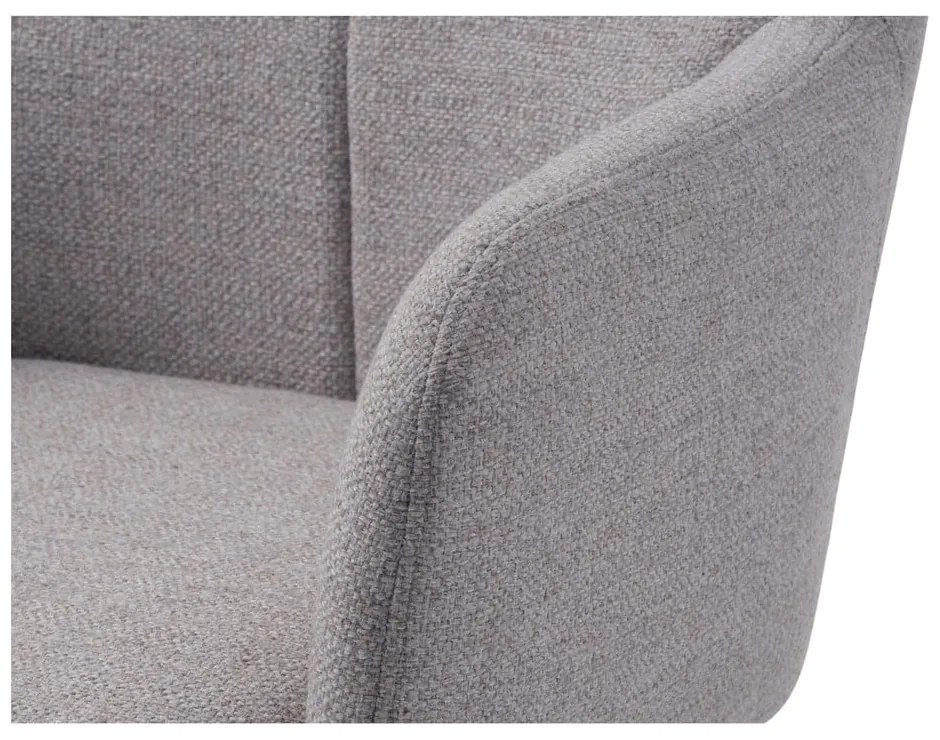 Fotoliu gri deschis pivotant de relaxare Manning – Unique Furniture