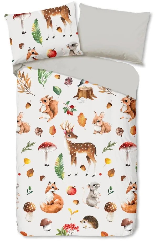 Lenjerie de pat pentru copii din flanelă 140x200 cm – Good Morning