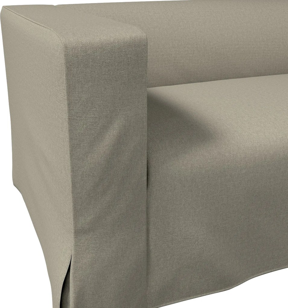 Husă canapea Klippan cu 2 locuri, lungă, cu pliuri contrastante