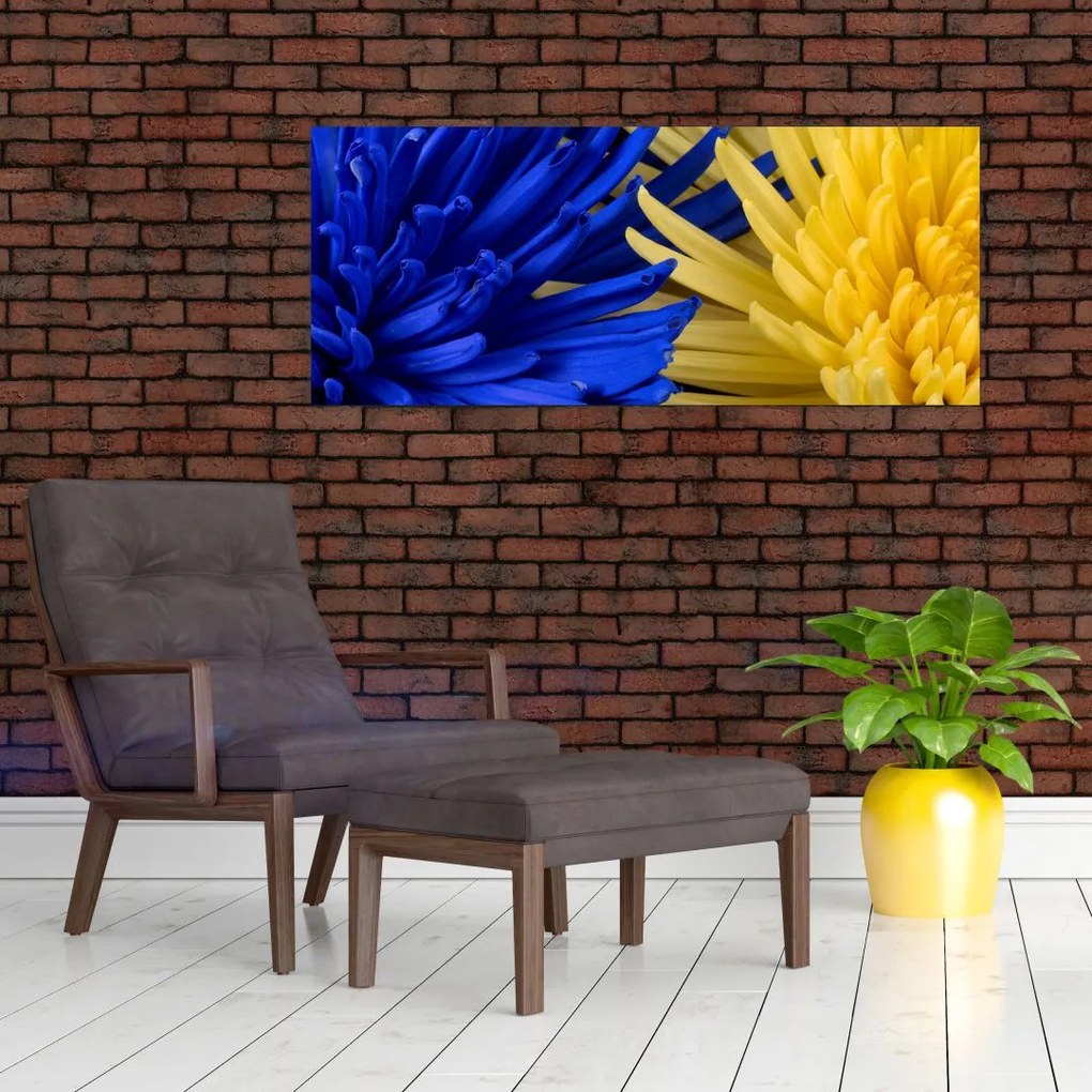 Tablou - detaliu florilor (120x50 cm)