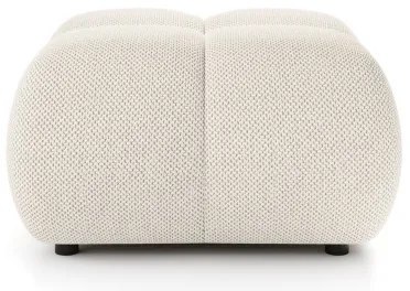 Taburet tapițat ALMADA 72x72 cm crem