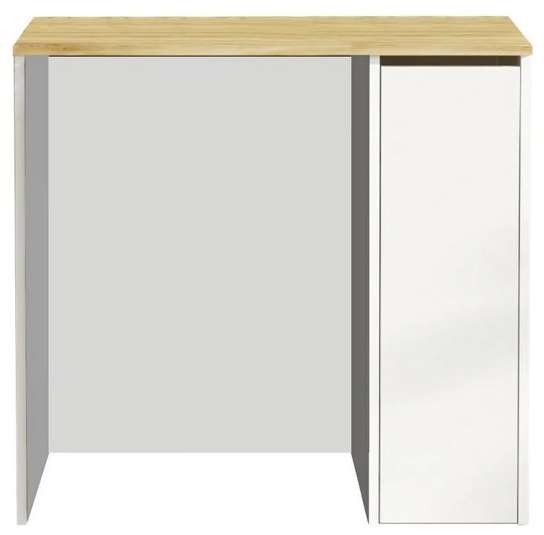 Dulap pentru mașină de spălat Saly White andWalnut