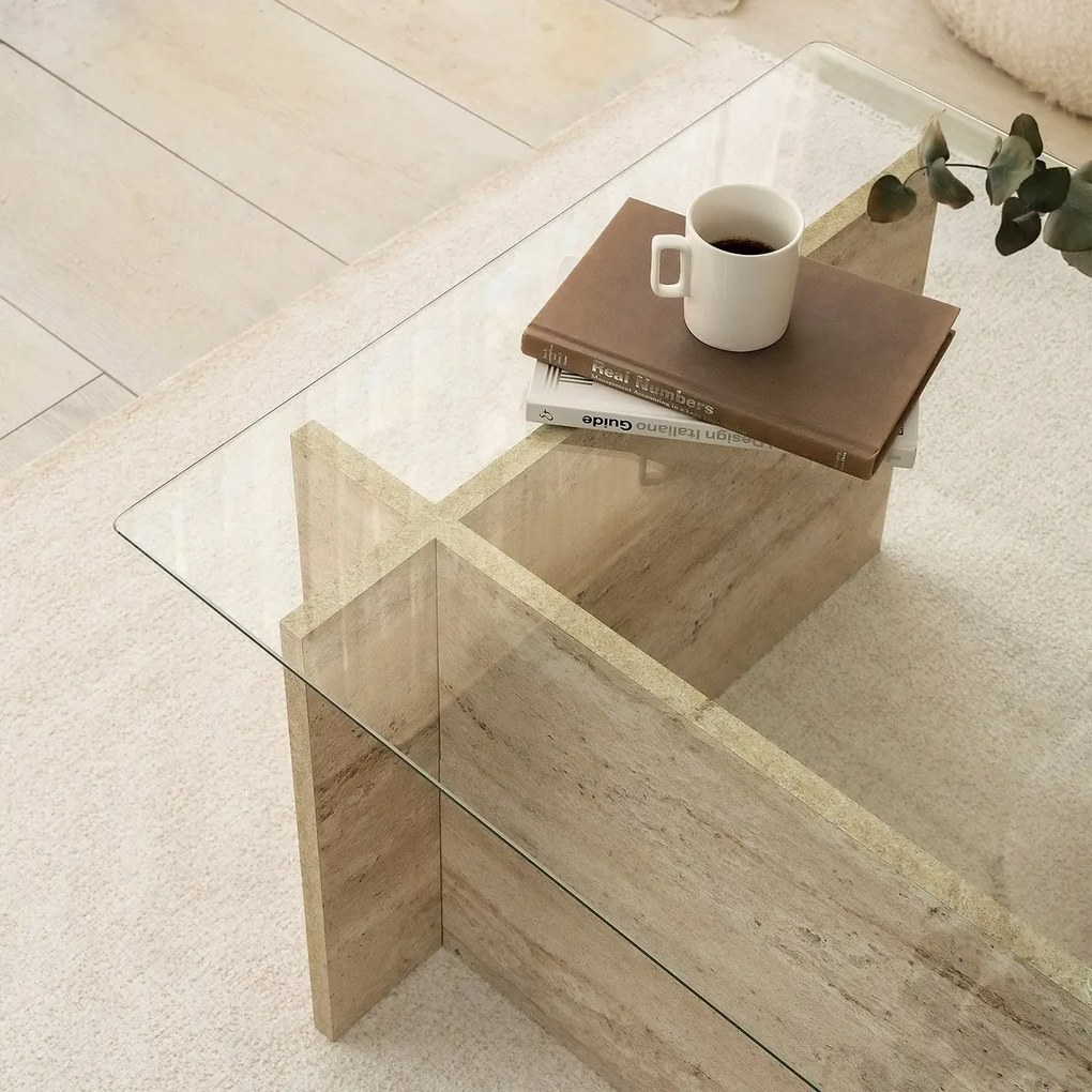 Măsuță de conferință New Escape Travertine