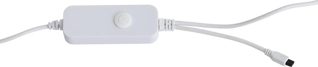 Ghirlandă luminoasă albă cu ștecher 3m incl. LED Dimmable in Kelvin IP44 - Ropy