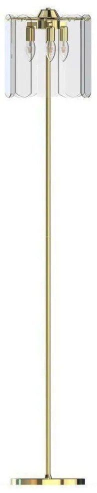 Lampadar, Lampa de podea moderna Nira auriu