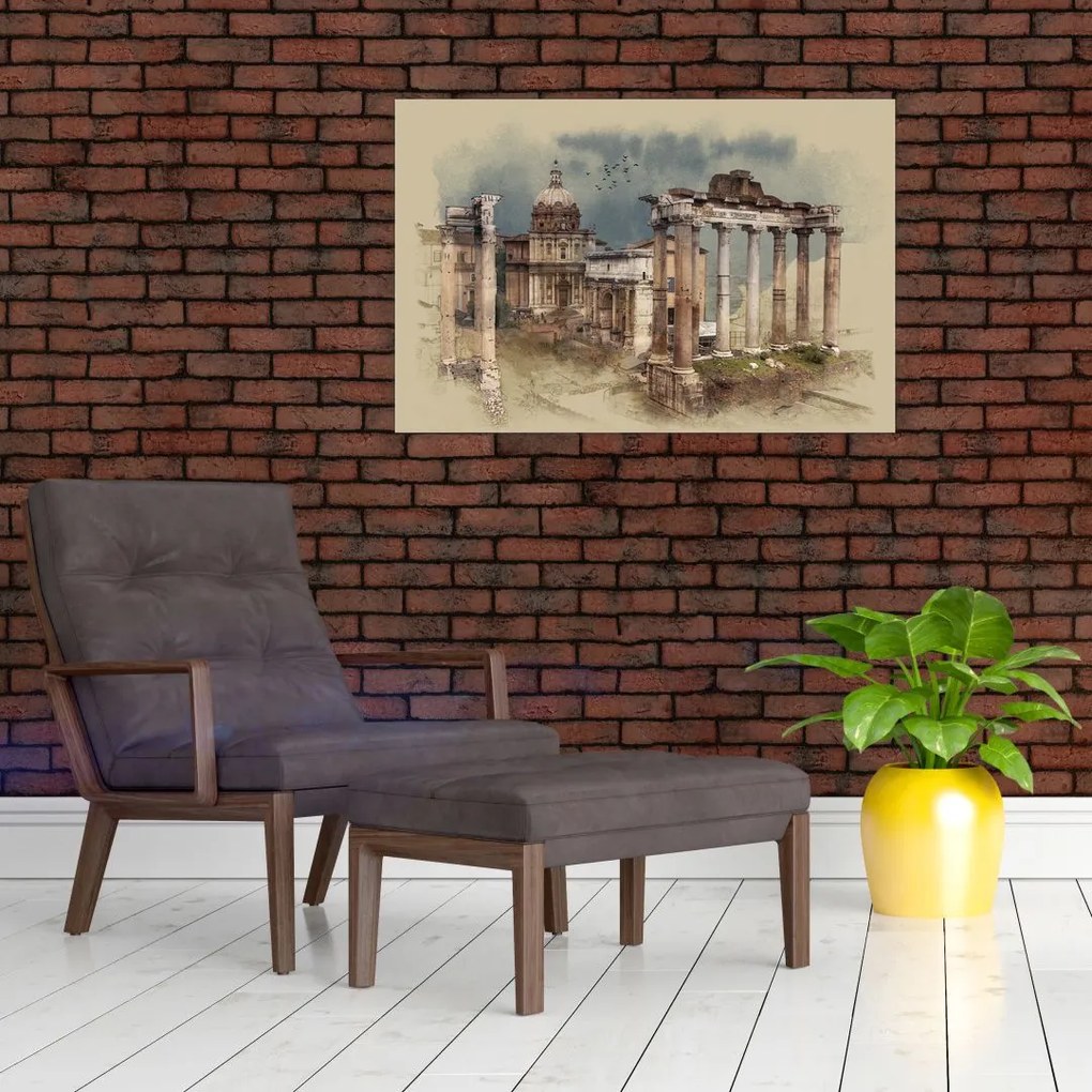Tablou - Forumul Roman, Roma, Italia (90x60 cm)