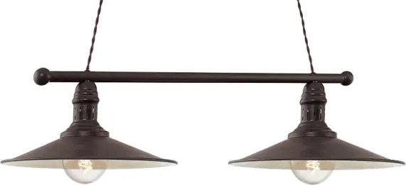 Brilagi - Lustră suspendată pe cablu FORGE 2xE27/60W/230V maro
