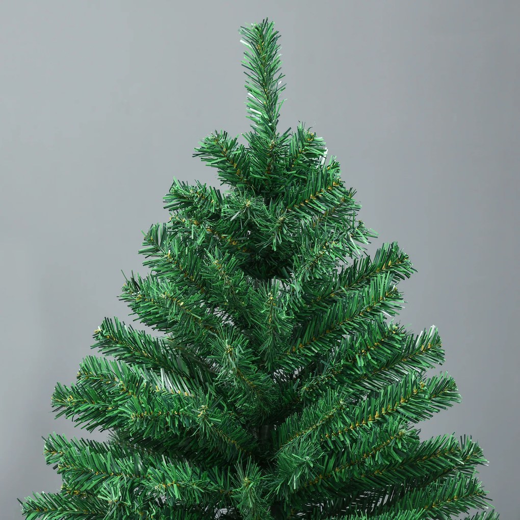 Homcom Albero di Natale Sintetico Folto e Realistico 180 cm Verde Φ115cm