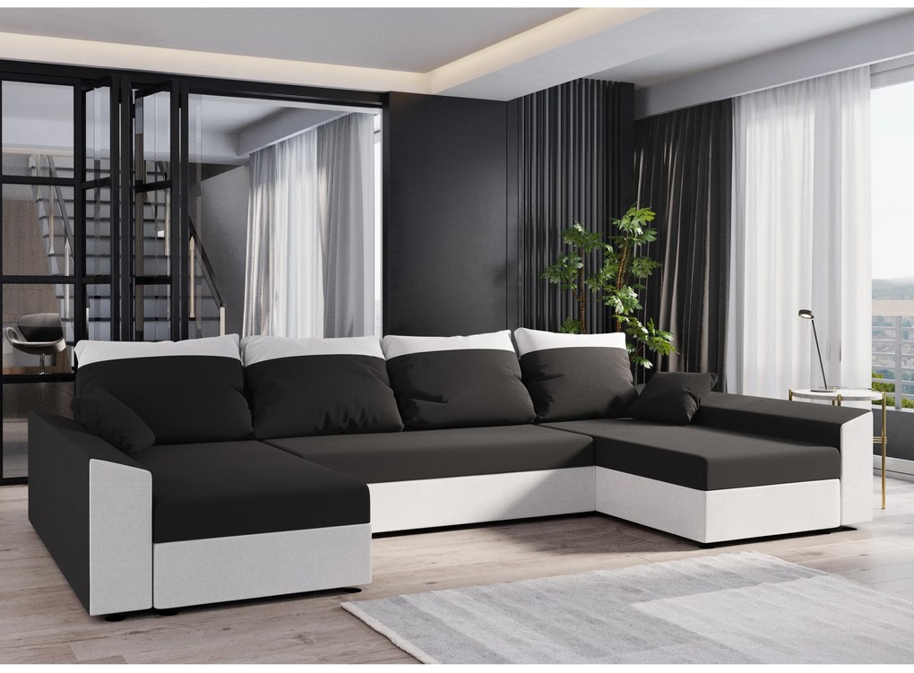 Colțar în formă de U Paragon U (Negru + Alb). 1057393