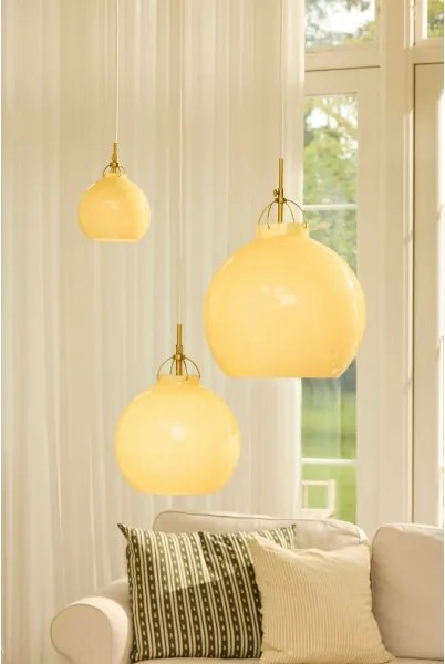 Halo Design 747931 - Pendul pe cablu TOSCANA, 1x G9, 28W, 230V, Ø 18 cm, bej/alamă