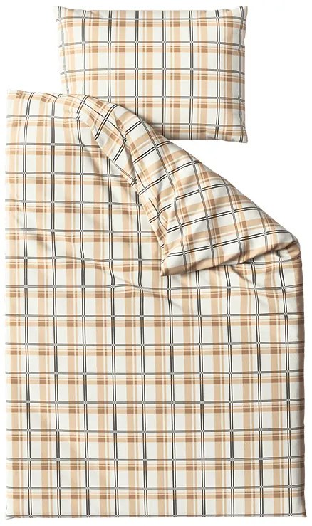 Lenjerie de pat din micropile PLAID crem Dimensiune lenjerie de pat: 2 buc 70 x 90 cm | 200 x 220 cm
