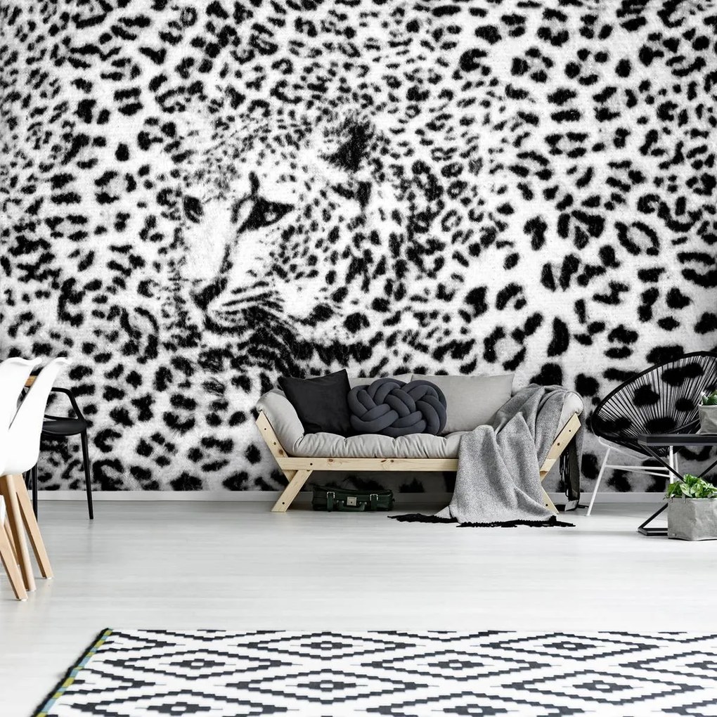 Fototapet - Albnegru gepard (152,5x104 cm)