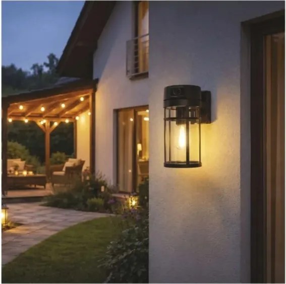 Aplică de perete pentru exterior cu cameră 1xE27/15W/230V Wi-Fi IP44