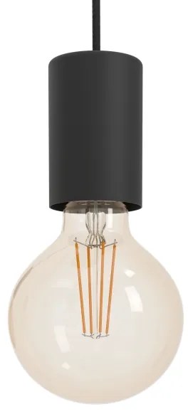 Lustră pe cablu Eglo 390267 HUEBRO 5xE27/40W/230V negru