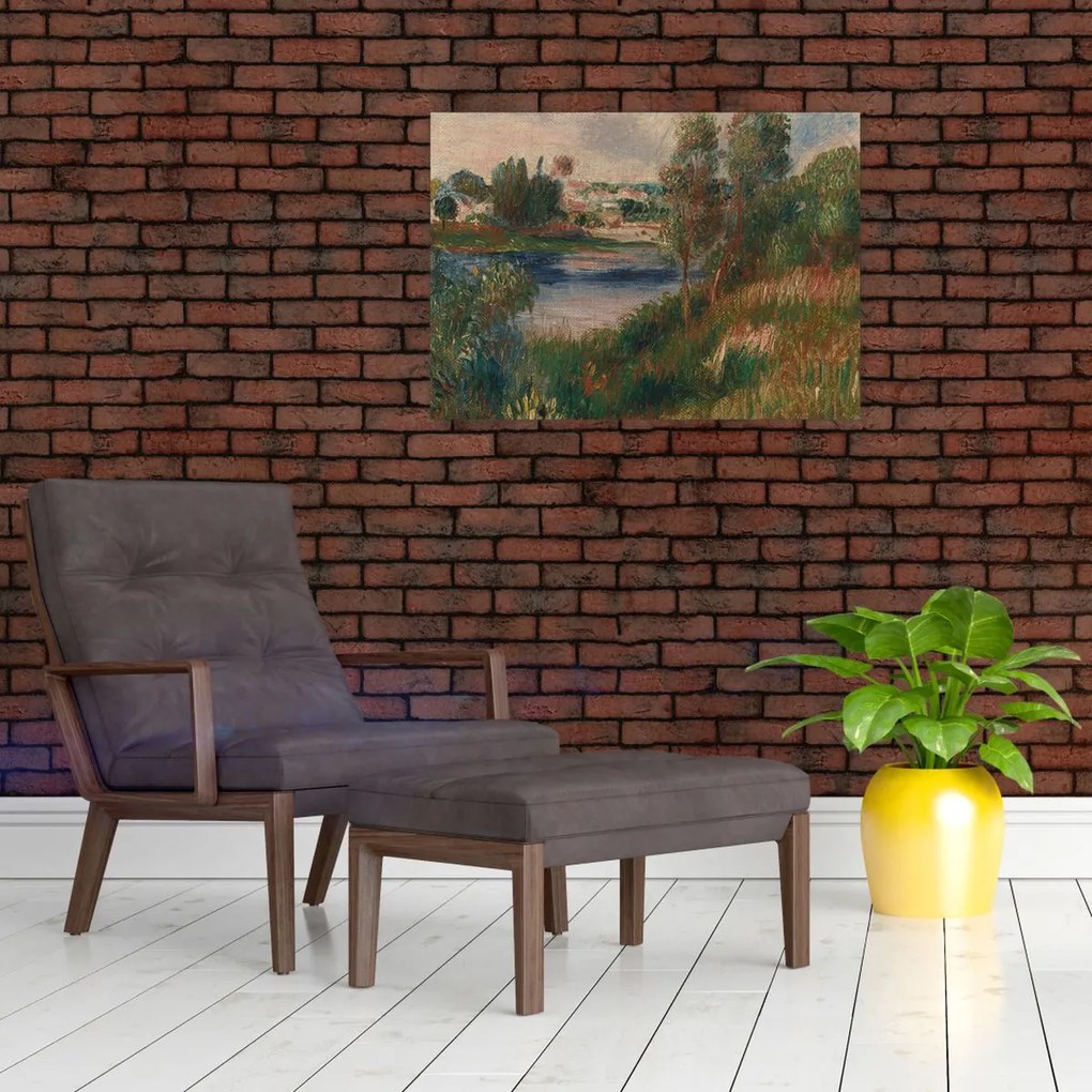 Tablou - Auguste Renoir, Landscape at Vetheuil, reproducere (70x50 cm)