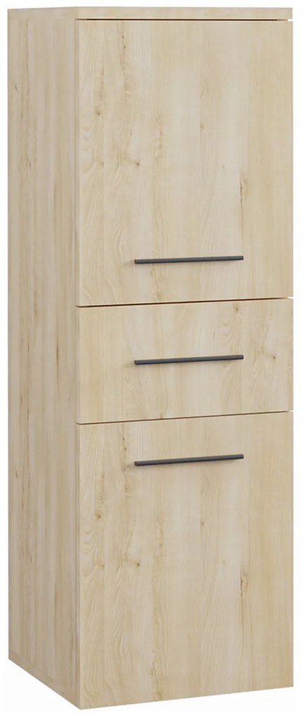 MEBLINE Dulap de baie montat pe perete LUPO LP3 Stejar artisan