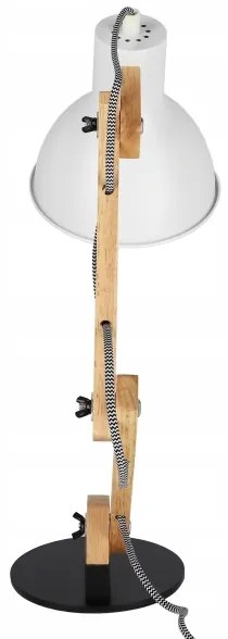 Lampă de masă 1xE27/40W/230V albă/neagră