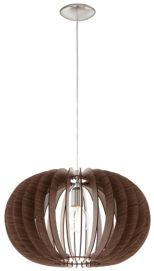 Lustră pe cablu Eglo 95025 STELLATO 1xE27/60W/230V maro