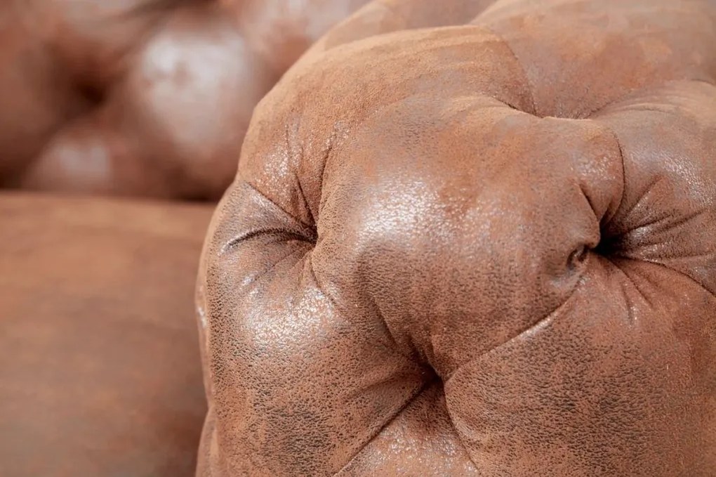 Fotoliu design Chesterfield, Microfibra, Maro Antic, MODERN BAROCK