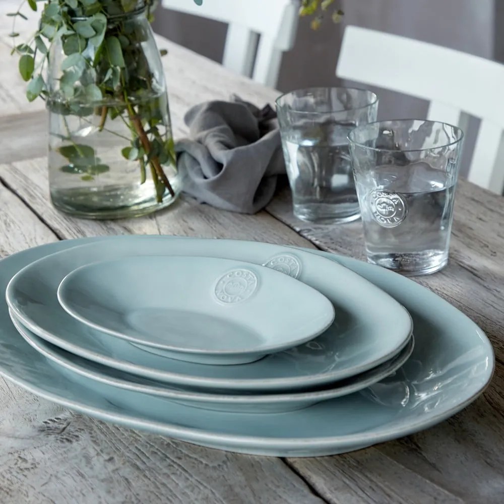 Platou oval din gresie ceramică Costa Nova Nova, 20 x 14,5 cm