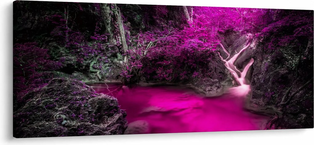 Tablou - Pădure roz (120x50 cm)