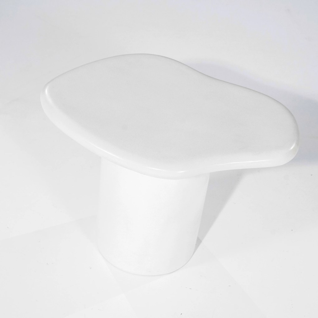 Masuta de cafea fibră de sticlă Seki 57,5x44x41 cm alba