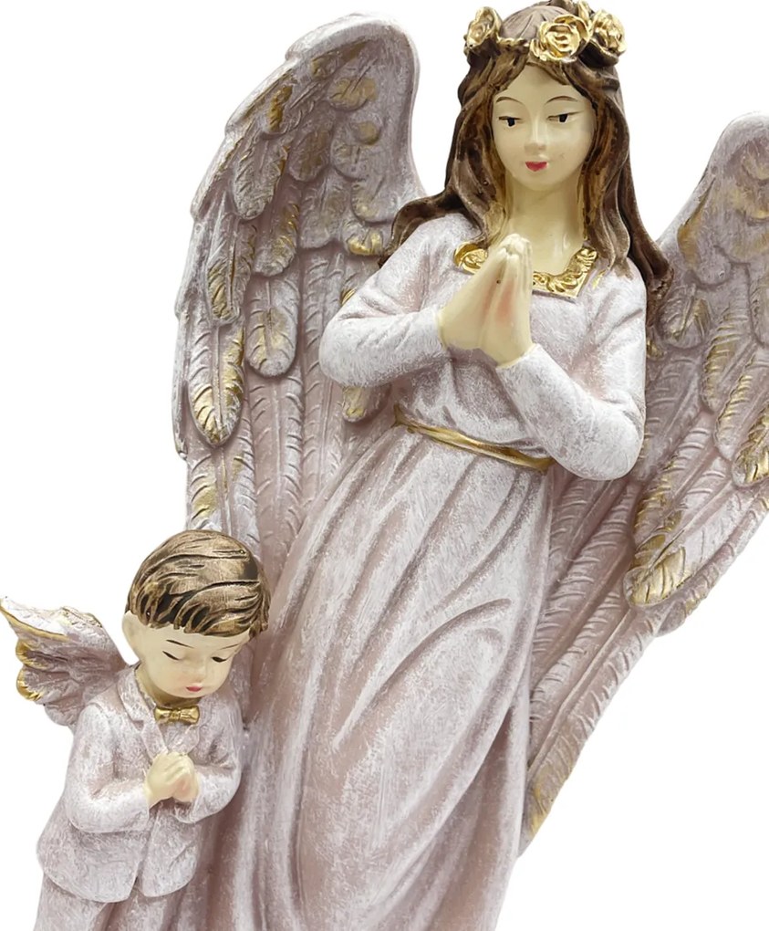 Inger decorativ GODMOTHER cu baiat, 10x20cm