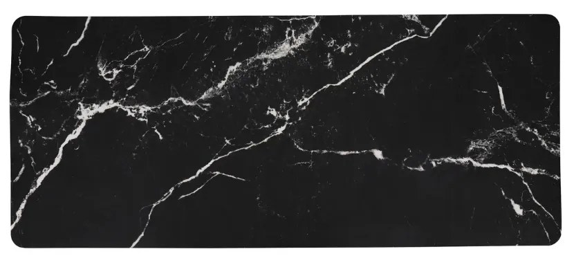 Covoras Long absorbant baie, Black marble, latex, 120 x 50 x H 0.4 cm