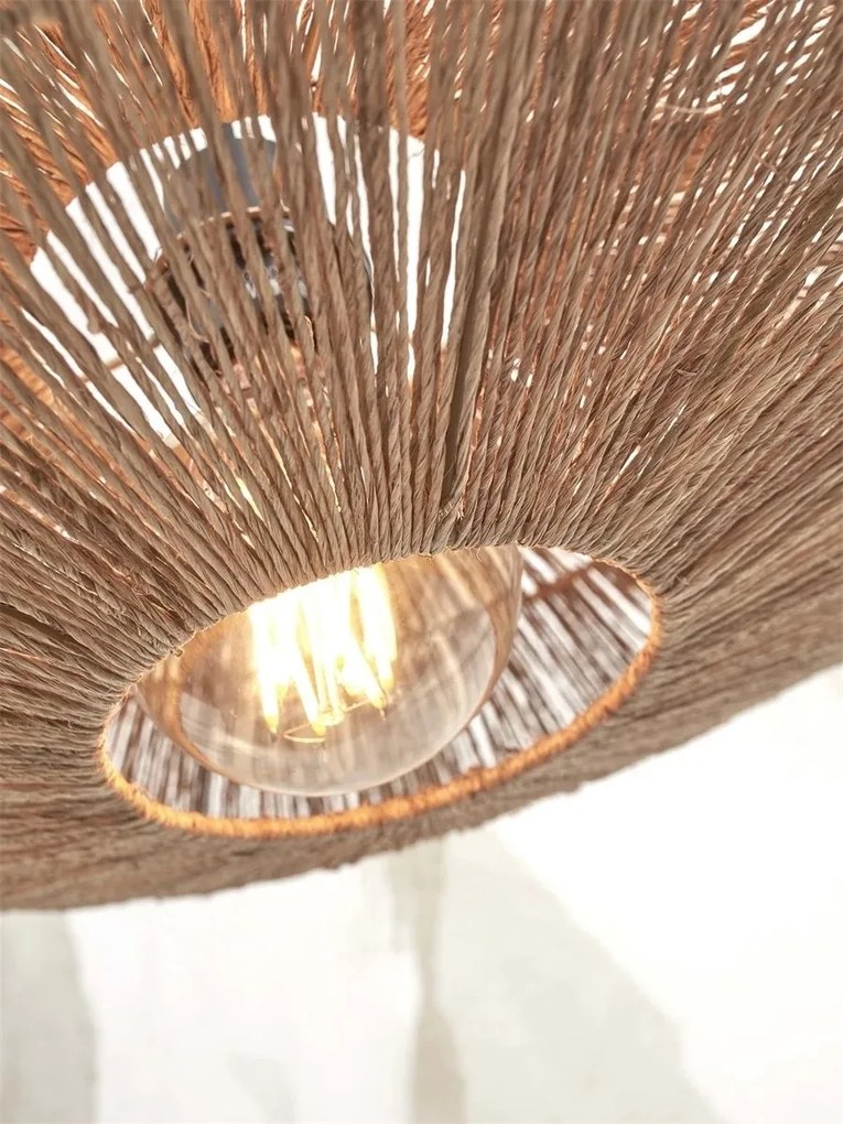 Lustra suspendata eco din iuta Iguazu disc 55cm