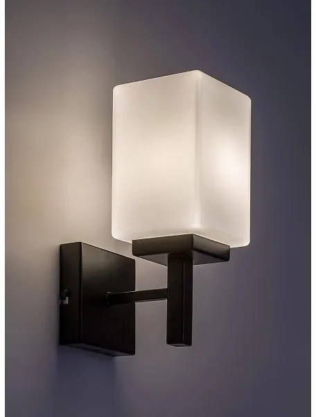 Aplică pentru baie Rabalux 71061 ZENKAI 1xE14/10W/230V IP44 negru