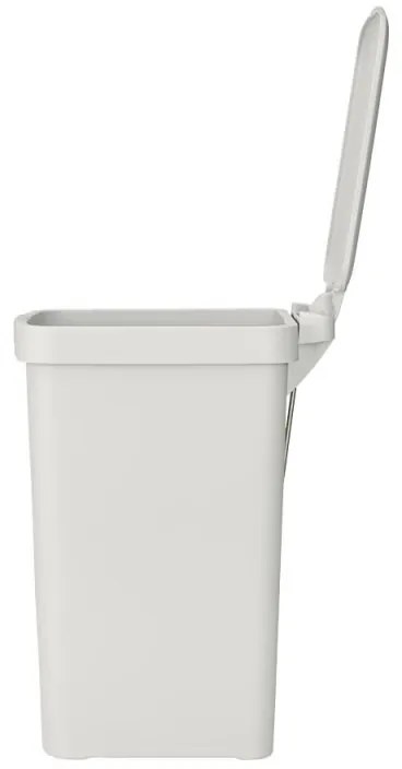 Coș cu pedală Brabantia StepUp 1008480, 16 L, Materiale ecologice, Deschidere mare, Gri deschis