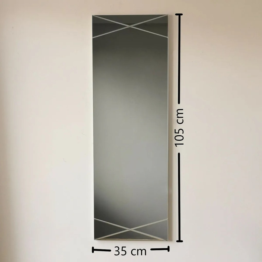 Oglindă Silver 35 x 105 cm