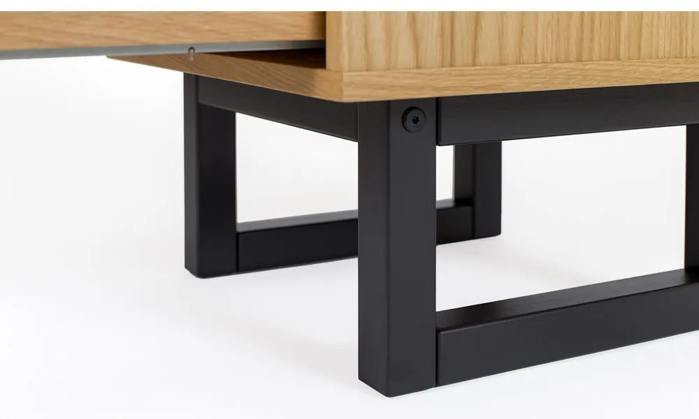 Noptieră în decor de stejar Woodman Camden Diamond Print